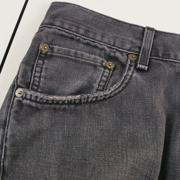 Rag & Bone RB 23X Jay Skinny Worn Rock Distressed Black Slub Jeans Mens Sz 33 - Picture 6 of 15